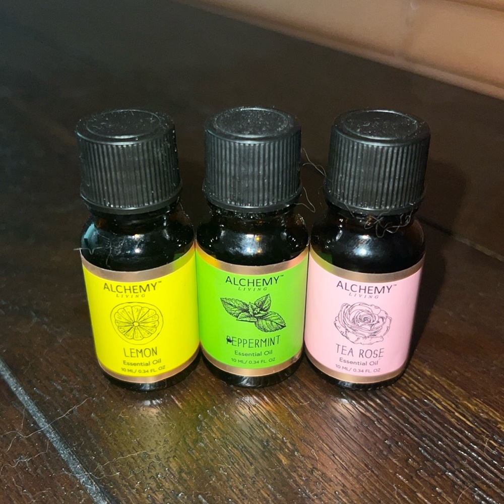 Alchemy Living Lemon Peppermint Tea Rose Essential Oils
